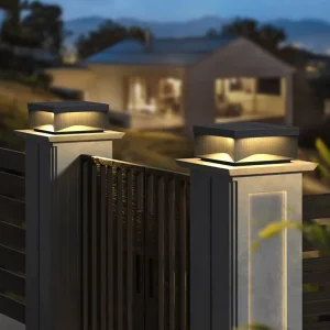 Modern IP65 LED Lamp for Outdoor Garden & Park Waterproof IP65 Pillar Light AC Power Supply Post Main Gate Lighting