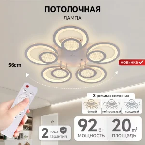 Modern Indoor Ceiling Lamps Living Room Bedroom Decorative Household Acrylic Matel Surface Mounted Led Ceiling Light