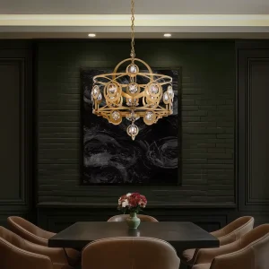 Modern Indoor Decoration Pendant Light Villa Hotel Lobby Custom Crystal Luxury Ceiling Chandelier