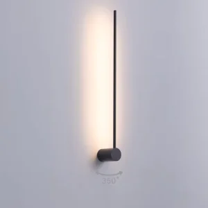 Modern Indoor Home Hotel Bedroom Wall Light Decorative Rotatable 350 Degree Bedside Led Wall Lamp
