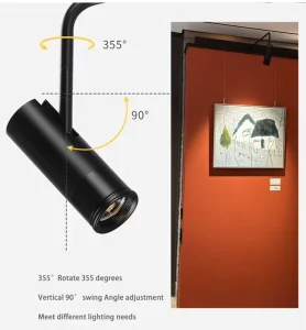 Modern Indoor LED Track Lights Anti Glare Focusing Aluminum Lamp Body COB LED Chip 220V Office Supermarket Shop Jewellery High