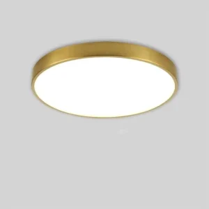 Modern Indoor Lighting Copper Round Led Chandelier Ceiling Light for Home Decoration in Children’s Living Room Bedroom