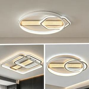 Modern Indoor Living Room Bedroom 97W 3 Lighting Modes No Stroboscopic Intelligent Led Ceiling Light with Remote Control