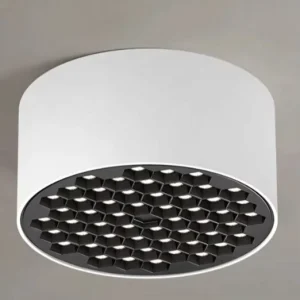 Modern Indoor Round Ceiling Lamp for Home Living Room Hotel LED Anti Glare Surface Grille Light 8W