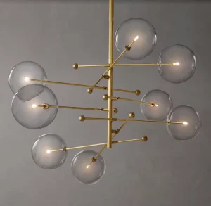 Modern Industrial Style LED Pendant Light Art Deco Chandelier for Living Room Dining Room Coffee Shop Bedroom