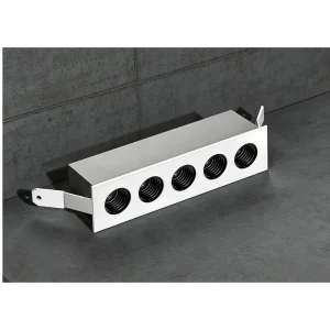 Modern Industrial Trimless Grille LED Light Aluminum Mirror Reflector Anti Glare Indoor Retail Shop Grid Lighting Fixture