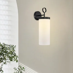 Modern Iron Fabric E27 Wall Lamp for Bedroom Living Room Corridor High CRI 90 Background Decoration