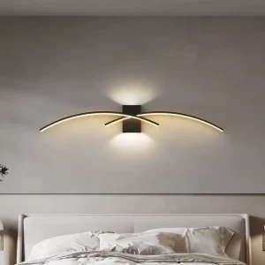 Modern Iron LED Wall Lamp with Adjustable Color Temperature