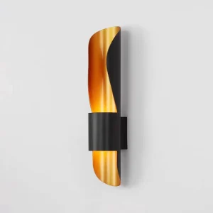 Modern Iron LED Wall Lamp with Warm White Light for Bedroom Bedside Wall Mounting