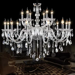 Modern K9 Crystal Chandeliers Living Dining Room Lighting Lamps Fixture Pendant Lighting for Bedroom Lights Decoration