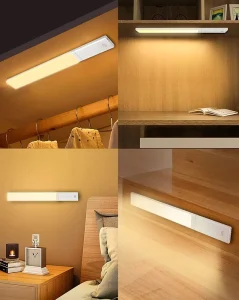 Modern Kitchen Cabinet Lights Crystal Infrared Induction Motion Sensor Hallway Stairs Night Light Removable Battery