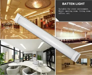 Modern LED Batten Light Aluminum Linear Fixture Replacement for Traditional Fluorescent Lights