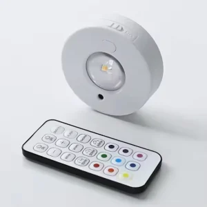 Modern LED Cabinet Light with Remote Control 500mAh Rechargeable Battery Adjustable Brightness Plastic Shade for Home Use