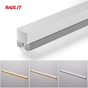 Modern LED Cabinet Lights Hand Wave Motion Sensor Recessed Linear Profile Aluminum Plastic Glass Eco Friendly
