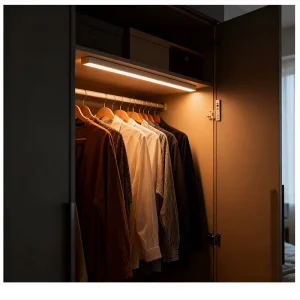Modern LED Cabinet Lights with Motion Sensor Recessed Installation Dimmable 6000K Daylight 12V 24V for Kitchen Use