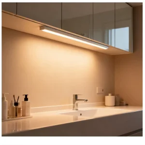 Modern LED Cabinet Lights with Motion Sensor for Kitchen Use 12V 24V Recessed Installation