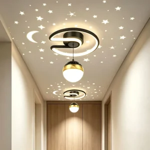 Modern LED Ceiling Light Dimmable 3 Color Ceiling Lamp for Bedroom Kids Room Corridor Hallway Aisle Balcony Small Room