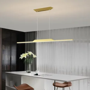 Modern LED Ceiling Lights Pendant Light Minimalist Long Kitchen Island Chandelier for Dinning Room
