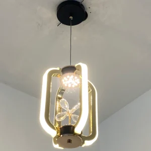 Modern LED Chandelier Contemporary Creative Design Gold Adjustable Hanging Lamp Pendant Light Fixture