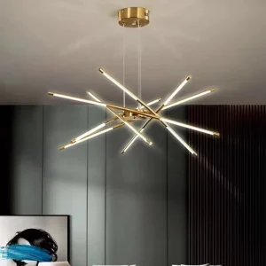 Modern LED Chandelier Lighting for Living Room Dining Kitchen Nordic Gold Bedroom Loft Home Decor Ceiling Hanging Pendant Lamp