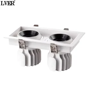 Modern LED Intelligent Square Recessed Canopy Light Aluminum Material Home Commercial Hotel COB Spotlight CE 12W