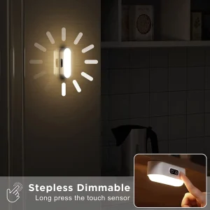 Modern LED Kitchen Stair Wardrobe Under USB Rechargeable Motion Sensor Smart Cabinet Bed Night Lights Wall-Mounted Dimmable