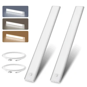 Modern LED Lighting Bar Wireless Kitchen Night Light Magnetic LED Motion Sensor Cabinet Light Wall Mounted Closet Aluminium
