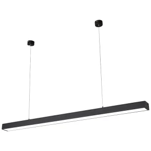 Modern LED Office Grille Light Surface Mounted LED Hanging Linear LED Pendant Light for Hotel Bedroom Gym Workshop Classroom