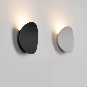 Modern LED Simple Circular White Balcony Porch TV Background Wall Light Bedroom Bedside Wall Lamp