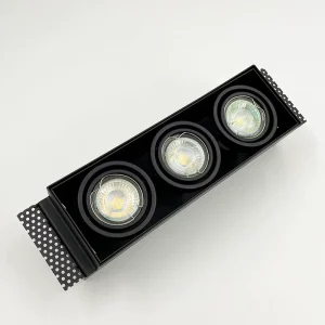 Modern LED Spotlight Grille Light Downlight with Anti-Glare Trimless Recessed Indoor Design IP44 Iron Body