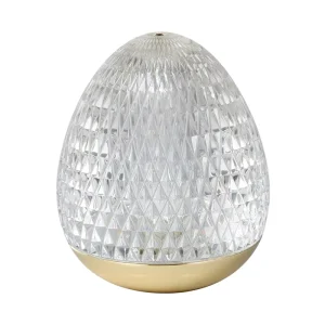 Modern LED Table Lamp with Touch Control Rechargeable Aluminum Acrylic Material for Living Room Dinning Room Bedroom