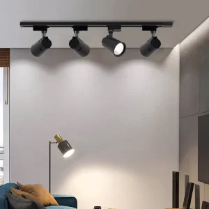 Modern LED Track Light Die Casting Aluminum COB Rail Spotlight 20W 30W High Heat Dissipation For Retail Shop Gallery