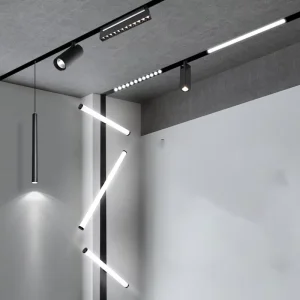 Modern LED Track Light Indoor Recessed Aluminum Body 48v Magnetic for Home Commercial Use