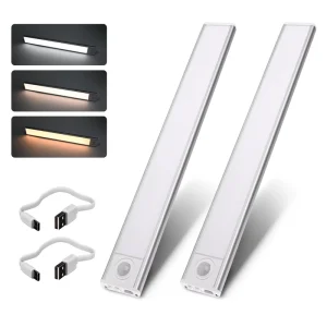 Modern LED Under Cabinet Light Motion Sensor Rechargeable Wireless Magnetic Kitchen Closet Wardrobe Lighting Support OEM ODM