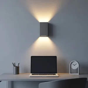 Modern LED Up Down Wall Light Waterproof Black Outdoor Wall Sconce for Porch Garden Villa Exterior Patio