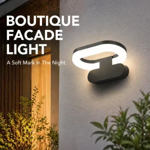 Modern LED Wall Lamp 18W Luxury Sand Black Finish Bedside Corridor Hotel Project Lighting Custom Color Available
