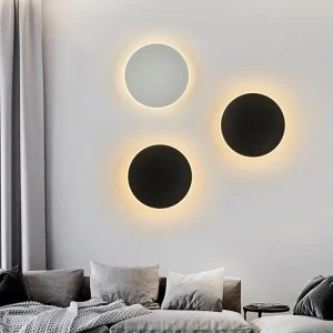 Modern LED Wall Lamp Outdoor Round Aluminum Sconce Interior Exterior Lighting Villa Stairs 12W 20W