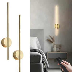 Modern LED Wall Lamp USB Charging Stepless Dimmable with Remote Long Battery Life Sconce for Home TV Wall Bedroom Decor