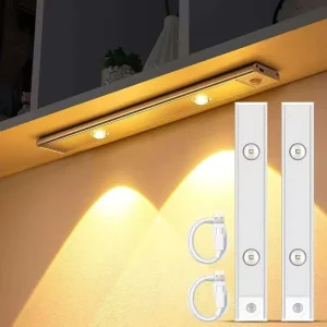 Modern LED Wireless Smart Motion Sensor Dimmable High Brightness Cabinet Lights Waterproof for Kitchen Bedroom Wardrobe Closet