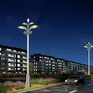Modern Landscape Lighting Ip66 Community High Pole Road Lamp Aluminum Decorative Led Street Light