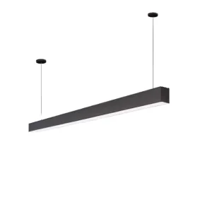 Modern Led Linear Pendant Lighting Aluminum Office Ceiling Batten Light 20W 40W 50W Warm White Commercial IP40 Dimmable