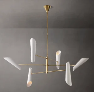 Modern Light Shades Hanging Light Chandelier for Living Room or Dining Room Restaurant Decorative Metal Brass Pendant Light