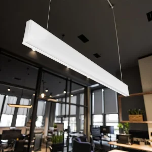 Modern Linear Chandelier LED Hanging Linear Light Ceiling Pendant Light Indoor LED Pendant Light