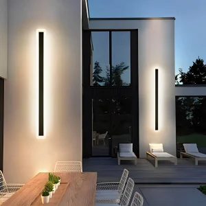 Modern Linear LED Wall Lamp for Indoor Bedroom Use IP65 Rated Aluminum Construction 110 240V Voltage Wall Mounted Sconce