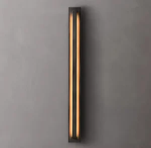 Modern Linear Steel Wall Lamp Hand Forged From Iron for Living Room Bedroom Vanity Light Sconce Lighting Home Decor Retro