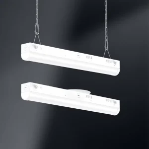 Modern Linkable Linear LED Lighting Decorative Batten Lamp Auto CAD Layout 50W Aluminum Dimmable 5-Year Warranty Office Use