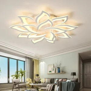 Modern Living Room Round Ceiling Lamp Creative Flower Shaped Lamp Home Decorative LED Ceiling Light
