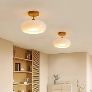 Modern Living Room Suspended LED Ceiling Light with Metal Frame and Acrylic Cover
