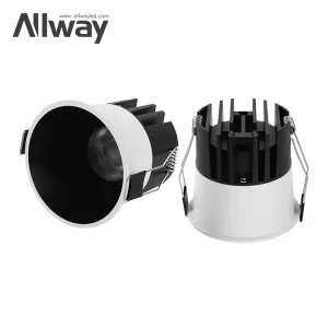Modern Long Life White Black Aluminum Housing Indoor Home Hotel Recessed LED Spotlight High CRI 90