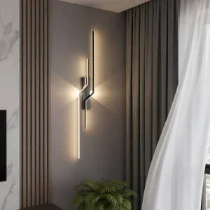 Modern Long Wall Light Line Light Creative Decoration Bedroom Bed Hotel Living Room Background LED Wall Light